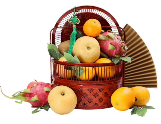 Traditional Mid-Autumn Fruit Basket