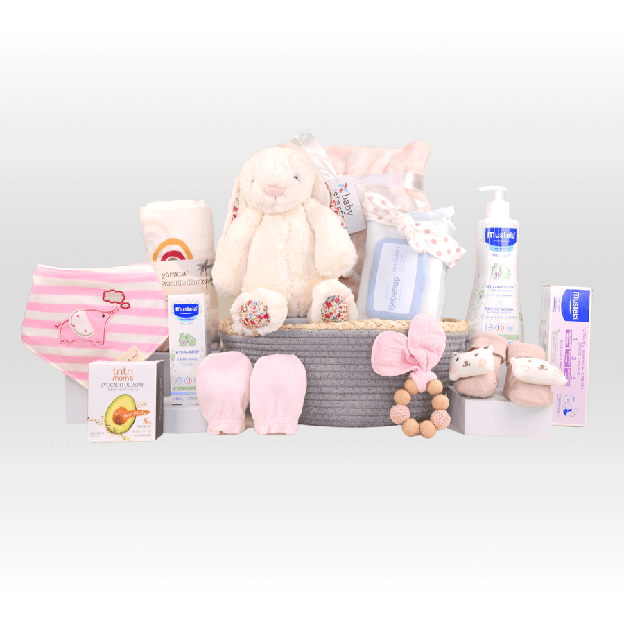 Baby Hamper | Jellycat | Mustela |Baby Girl | Baby Gift set | 嬰兒禮籃