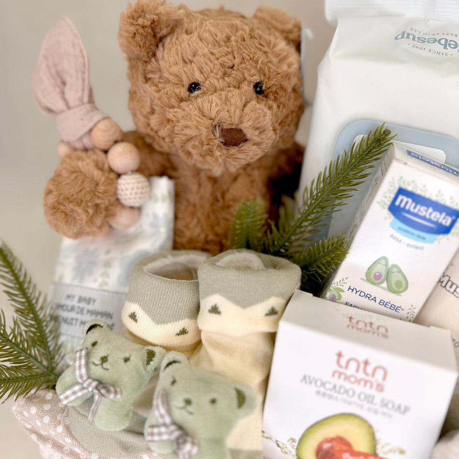 Jellycat | Teddy Bear | Mustela | baby socks