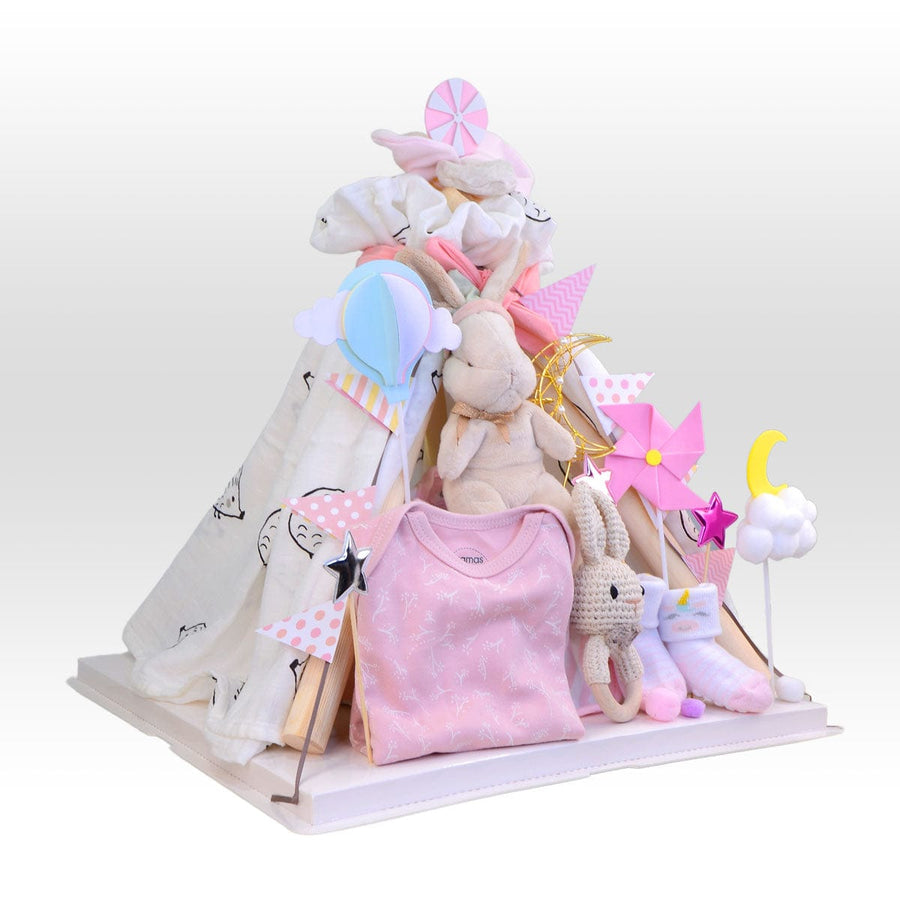 Diaper Cake | Pink Bunny | Baby girl | Baby Gift 