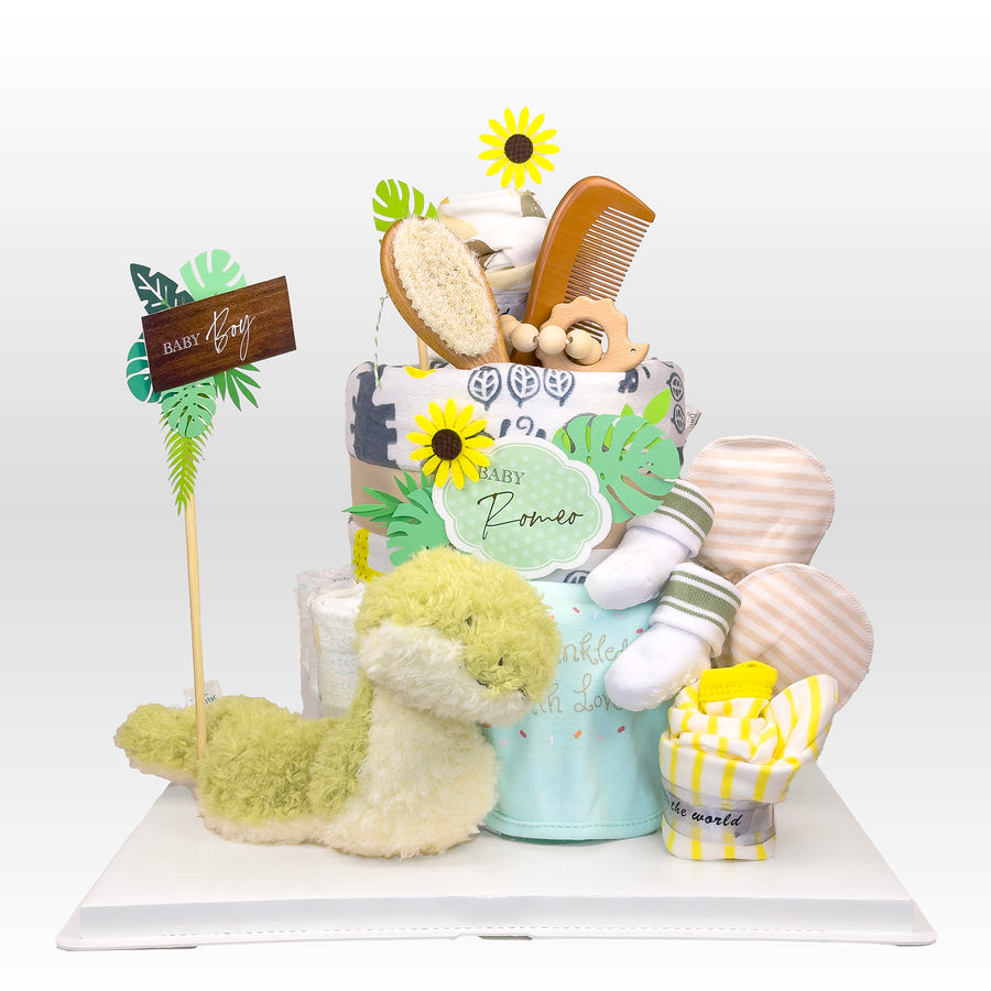 jellycat snake plant JELLYCAT SNAKE BABY DIAPER CAKE – VWOWGIFTS