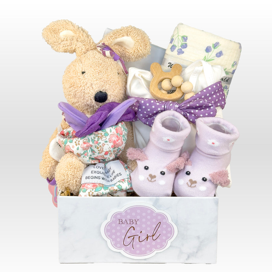 LAVENDER DREAM BABY GIFT HAMPER – PURPLE-THEMED NEWBORN ESSENTIALS