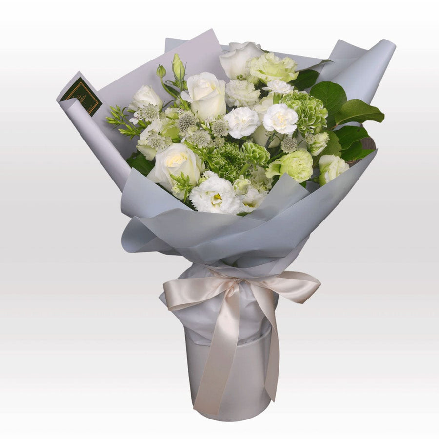 ELEGANT BLOSSOM HAMPER｜Rose｜Eustoma｜Carnation｜Seasonal Foliage｜Complimentary Message Card｜優雅綻放禮籃｜玫瑰花｜桔梗花｜康乃馨｜時令伴草｜免費心意卡