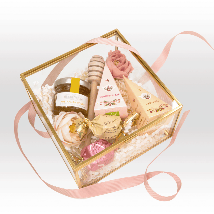 HEARTFUL GIFT HAMPER｜Organic｜Wellness Tea｜Pyramid Tea｜Godiva｜Honey｜窩心禮物禮籃｜有機｜養生茶｜金字塔茶包｜Godiva｜蜂蜜