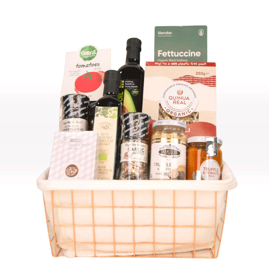 ALL ABOUT DELICIOUSNESS HAMPER | Organic Pasta | Avocada Oil | Organic Tomato Sauce | Truffe & Parmigiano Cheese Pasta Sauce | 極緻美味禮籃 | 有機意粉 | 牛油果油 | 有機蔬菜番茄醬 | 松露帕瑪森芝士意粉醬