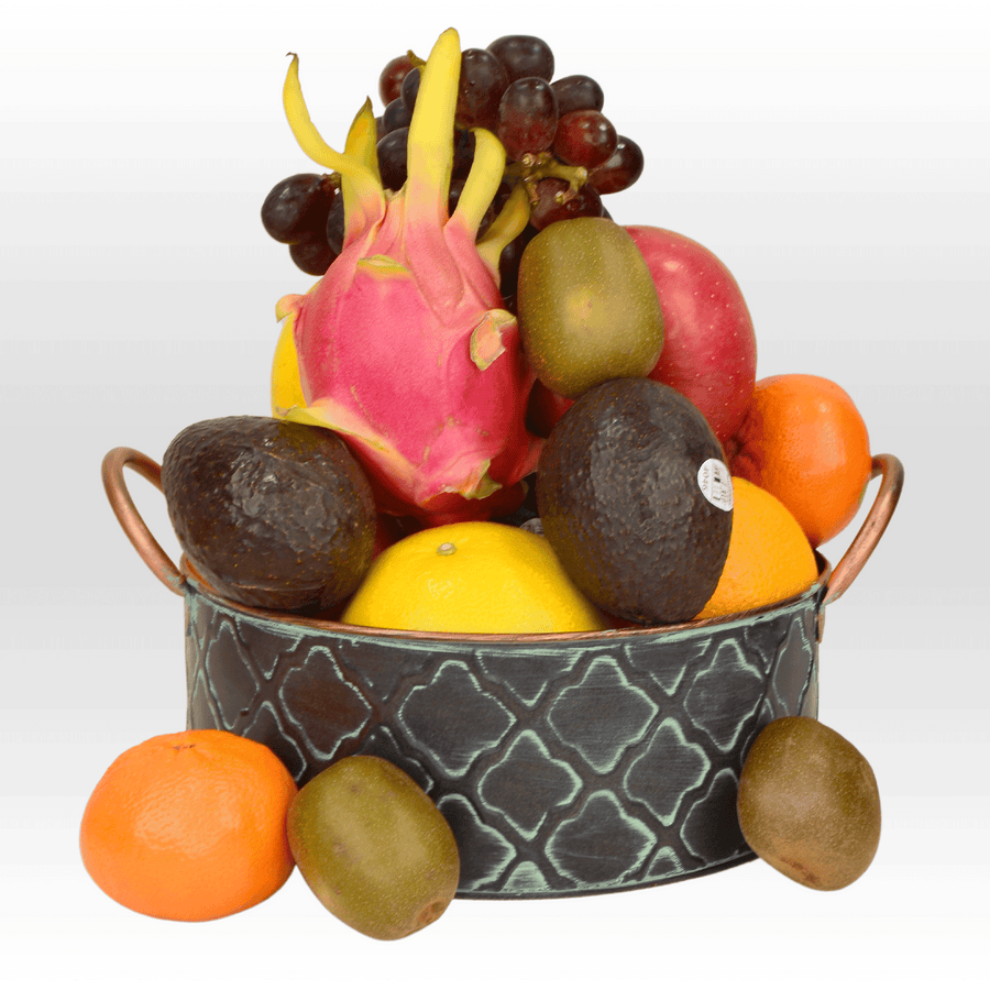 A bowl full of VITAMIN FRUIT BASKET from VWOWGIFTS.