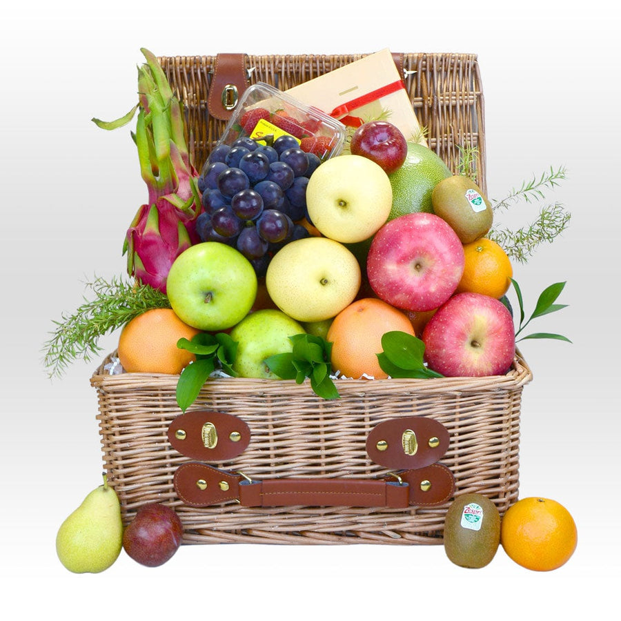 A Hamper filled with juicy indulgence fruits by VWOWGIFTS.