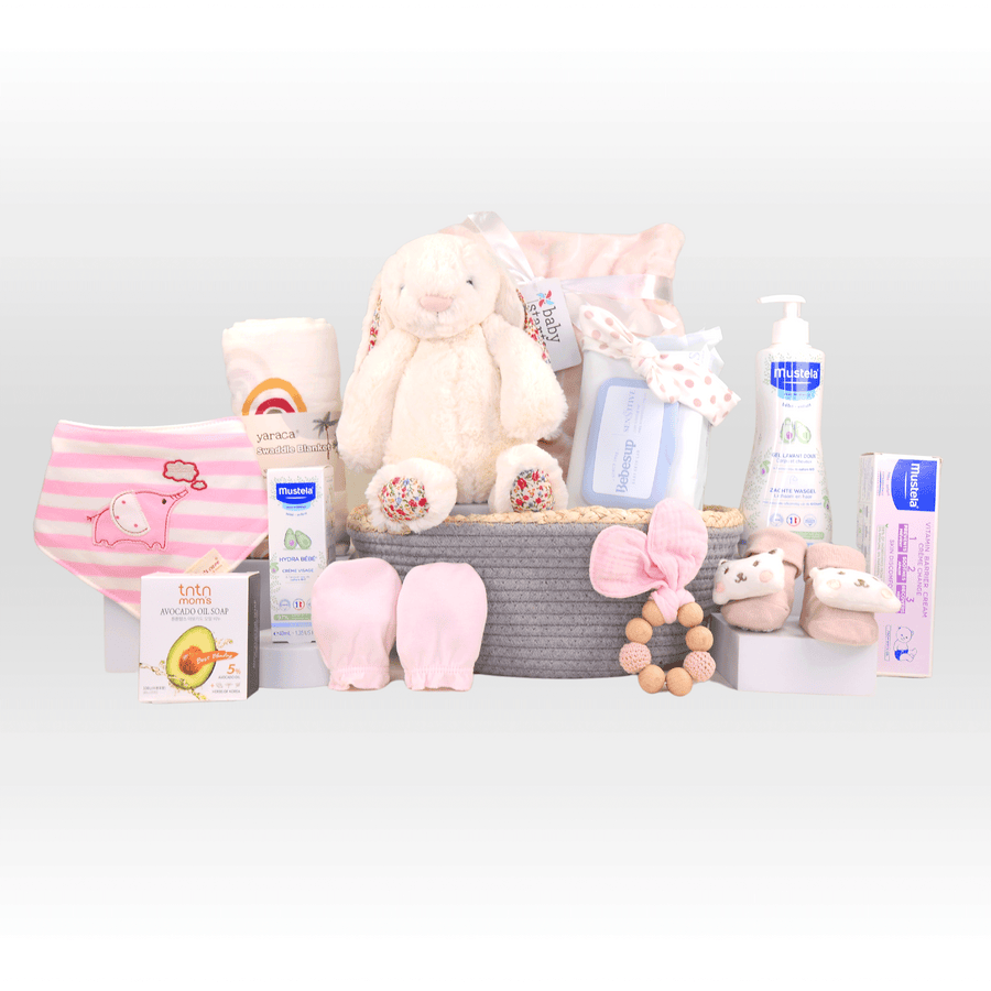 Baby Hamper | Jellycat | Mustela |Baby Girl | Baby Gift set | 嬰兒禮籃 