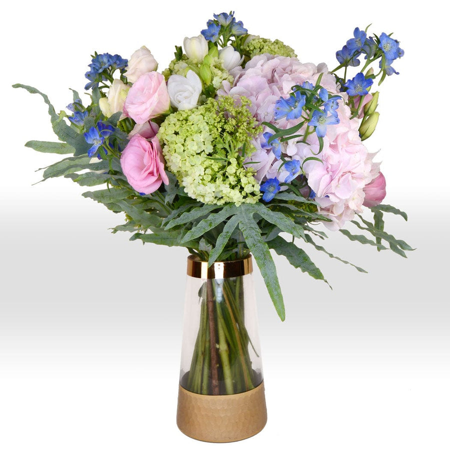 A VIVIDLY BLOOMING FLORAL VASE BOUQUET from VWOWGIFTS.