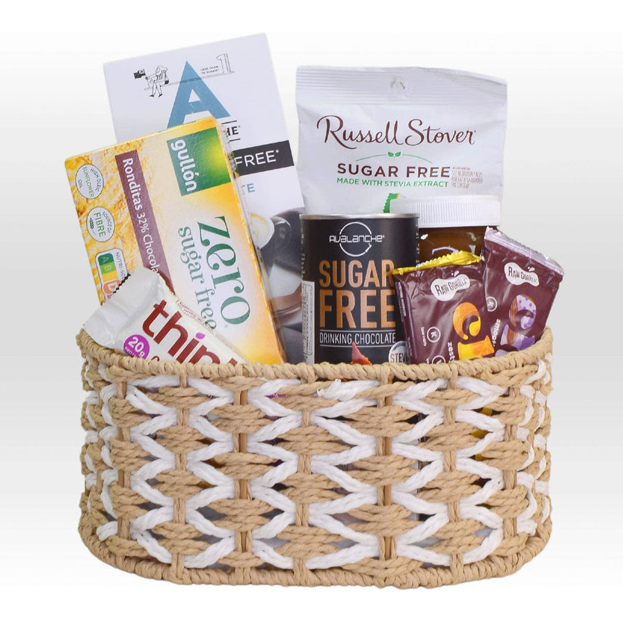 DELICIOUS TREATS HAMPER｜Suger free｜Drinking Chocolate｜Smooth Keto Chok Chocolate｜Protein Bars｜Chocolate｜Biscuits｜Protein Cream｜Complimentary Message Card｜美味款待禮籃｜無糖｜神飲朱古力｜香滑生酮朱古力｜蛋白質棒｜餅乾｜飲用巧克力｜低卡高蛋白朱古力醬｜免費心意卡